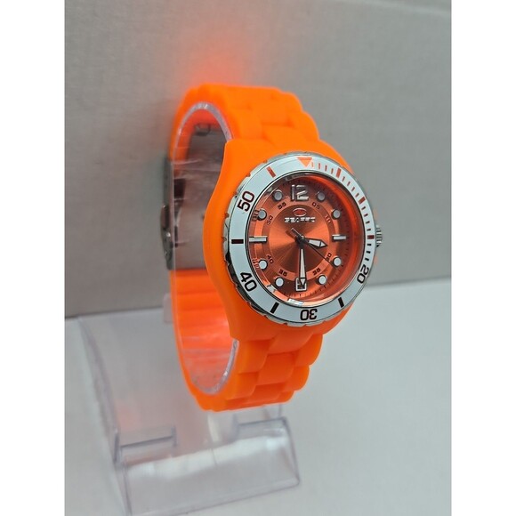 Seapro SP3218 Spring Orange Quartz Womens Watch Silicone 36mm New Battery WR30M - Picture 3 of 10